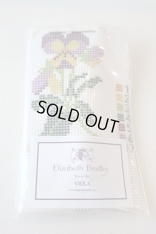 画像1: イギリス製　Elizabeth  Bradley ニードルポイントキット　viola (1)